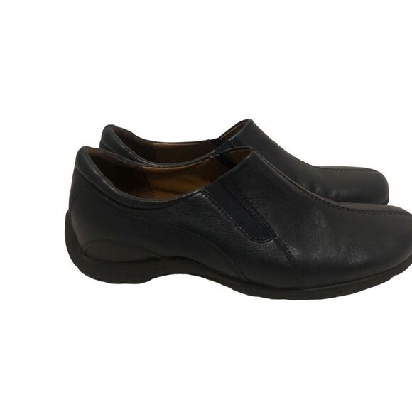 Naturalizer Women’s Size 8 1/2 Blue Slip On Leather Comfort Loafer Shoes - Picture 5 of 11